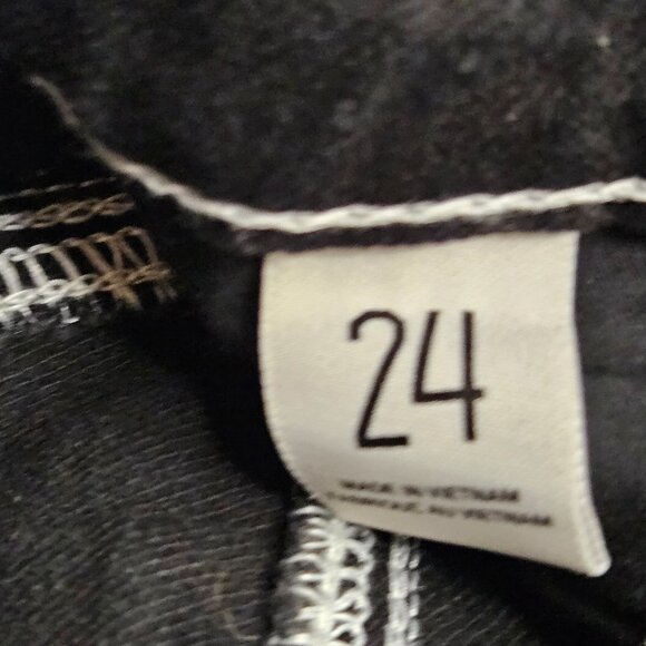 BDG Urban Outfitters Black Zippered Moto Jeans Size 24 - Picture 2 of 7